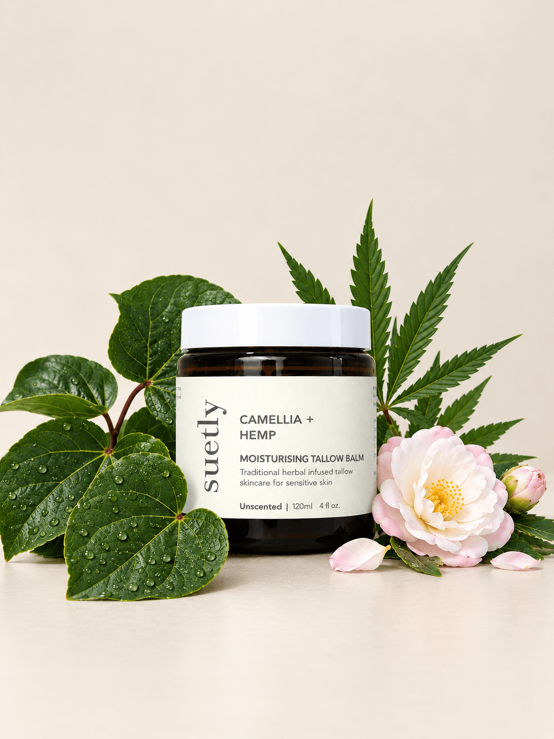Tallow Balm with Camellia + Hemp (Kawakawa)